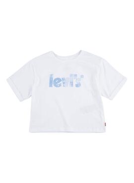 T-Shirt Levis Meet and Greed Weiss Für Mädchen