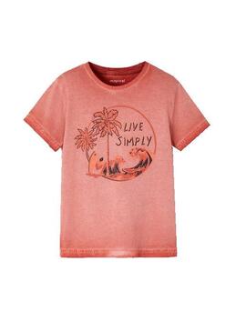 T-Shirt Mayoral Lebe Einfach Orange Für Junge