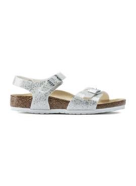 Sandalen Birkenstock Rio BF Weisss Für Mädchen