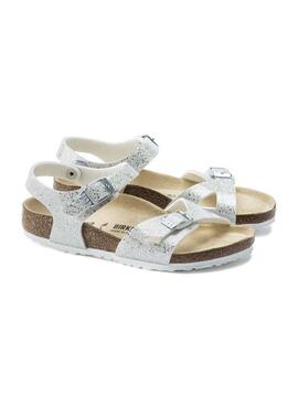 Sandalen Birkenstock Rio BF Weisss Für Mädchen