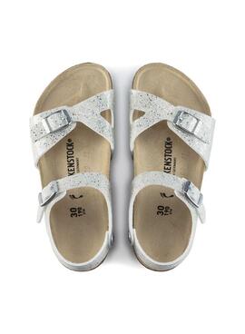 Sandalen Birkenstock Rio BF Weisss Für Mädchen