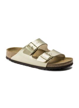 Sandalen Birkenstock Arizona BF Gold Für Damen