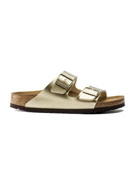 Sandalen Birkenstock Arizona BF Gold Für Damen