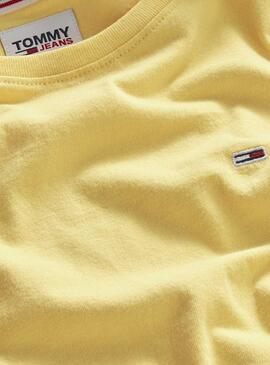 T-Shirt Tommy Jeans Soft Gelb Für Damen