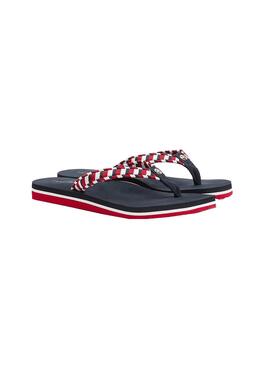 Flip flops Tommy Hilfiger Geflochten Marineblau Damen