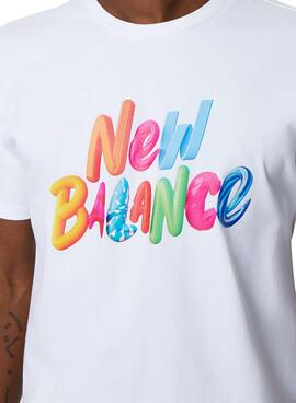 T-Shirt New Balance Künstler Pack Weiss De Herren