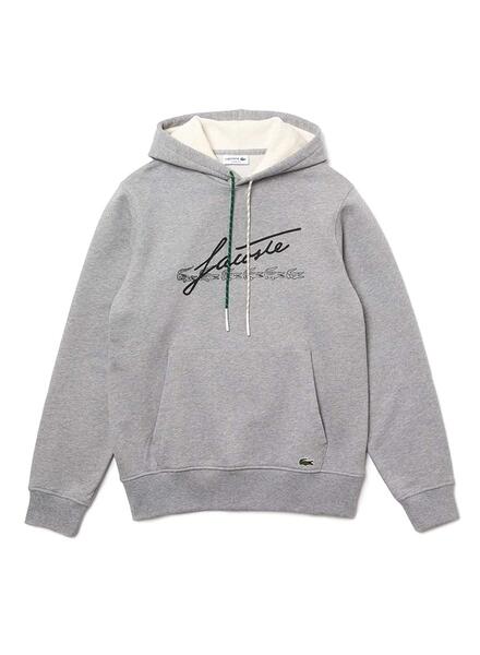 Sweatshirt Lacoste Company Kapuze Grau Fur Herren