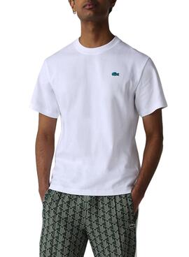 T-Shirt Lacoste Live TH2757 Weiss Herren Und Damen