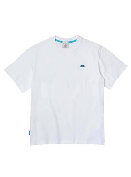 T-Shirt Lacoste Live TH2757 Weiss Herren Und Damen