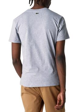 T-Shirt Lacoste TH1228 Grau Für Herren