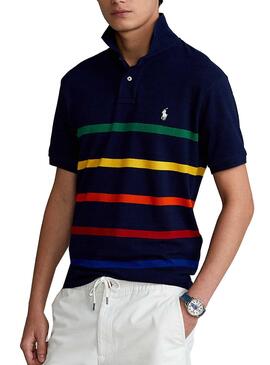 Polo Polo Ralph Lauren Streifen Marineblau Für Herren