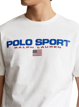 T-Shirt Polo Ralph Lauren Sport Weiss Herren