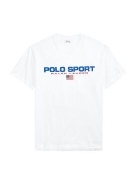 T-Shirt Polo Ralph Lauren Sport Weiss Herren