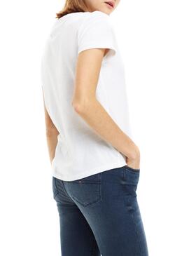 T-Shirt Tommy Jeans Soft Weiß Damen