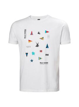 T-Shirt Helly Hansen Shoreline  Weiss Für Herren