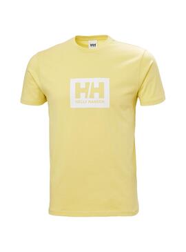 T-Shirt Helly Hansen Box Amarilla Für Herren