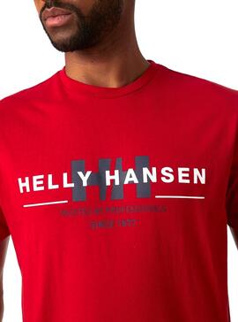 T-Shirt Helly Hansen Rwb Graphic Rot Für Herren