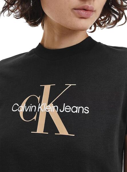 Calvin klein t shirt damen on sale schwarz