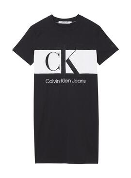 Kleid Calvin Klein Blocking Schwarz Für Damen