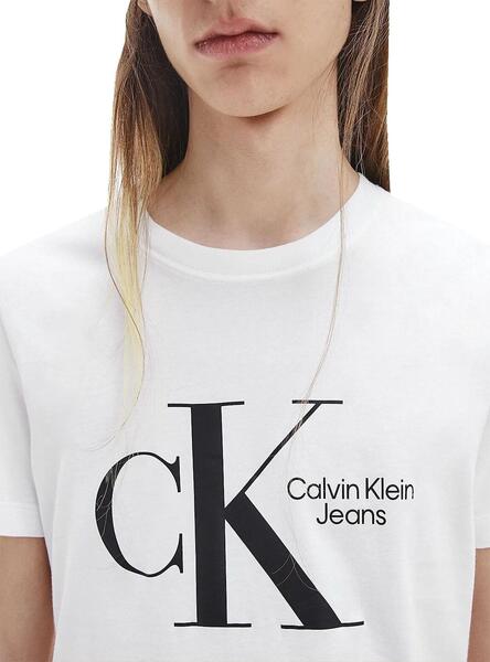 T-Shirt Calvin Klein Dynamic Center Weiss Herren | T-Shirts