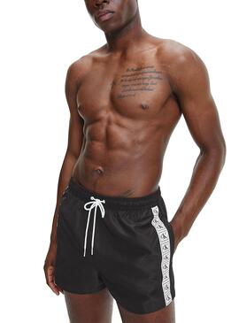 Badehose Calvin Klein Drawstring Banda Schwarz Herren
