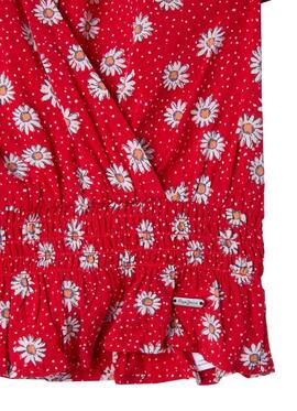 Blusa Pepe Jeans Lacy Bedruckt Rot Für Mädchen