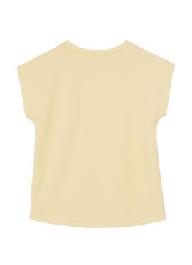 T-Shirt Pepe Jeans Nuria Gelbe Für Mädchen