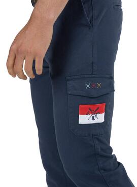 Hose El Pulpo Patch Cargo Marineblau Herren