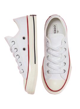 Sneaker Converse Chuck 70 Low Weiss für Junges