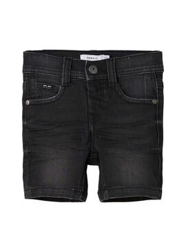 Bermuda Name It Sofus Denim Schwarz für Junge