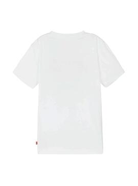 T-Shirt Levis Batwing Spray Weiss für Junge