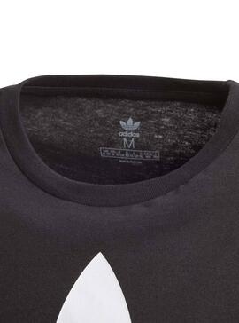 T-Shirt Adidas Trefoil Tee Schwarzes Junge