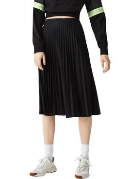 Rock Lacoste Pleated Schwarz für Damen