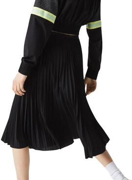 Rock Lacoste Pleated Schwarz für Damen