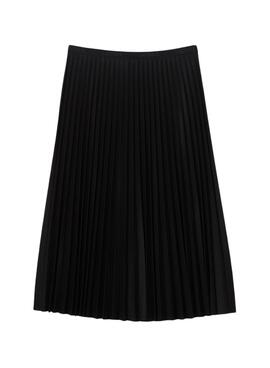 Rock Lacoste Pleated Schwarz für Damen