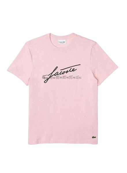 T shirt lacoste rose homme new arrivals