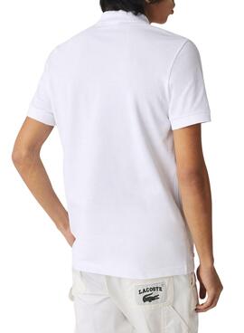 Polo Lacoste Made In France Weiss für Herren
