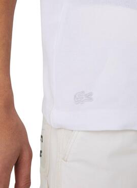 Polo Lacoste Made In France Weiss für Herren