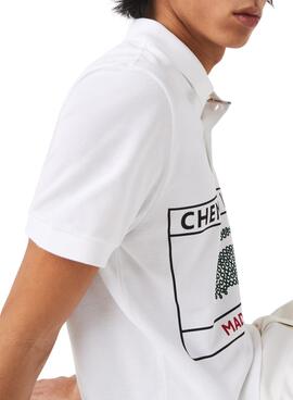 Polo Lacoste Made In France Weiss für Herren