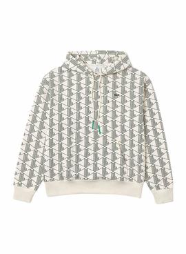 Sweatshirt Lacoste LIVE Weiss und Grün für Herren und Damen.
