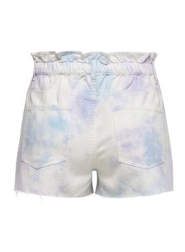 Short Jeans Only Cuba Tie Dye Multi für Damen