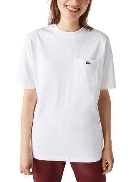 T-Shirt Lacoste Live TH2748 Weiss Herren und Damen