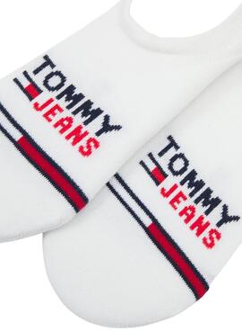Socken Tommy Jeans Unsichtbares Logo Weisss