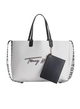 Handtasche Tommy Hilfiger Signature Iconic Weiss Damen