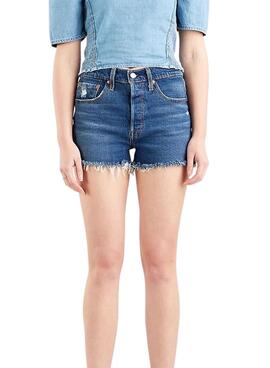 Short Jeans Levis 501 Original Blau für Damen
