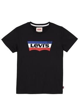T-Shirt Levis Batwing Schwarz
