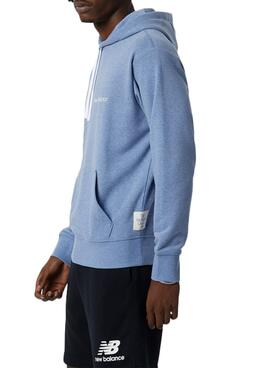Sweatshirt New Balance Essentials Pure Blau Herren