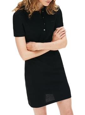 Kleid Lacoste Polo Schwarz für Damen
