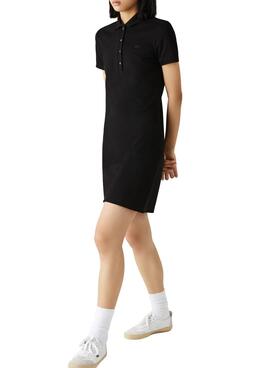 Kleid Lacoste Polo Schwarz für Damen