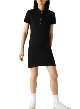 Kleid Lacoste Polo Schwarz für Damen